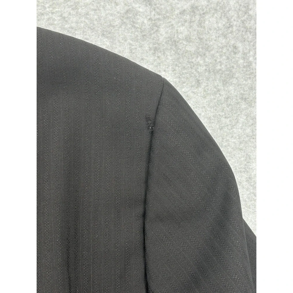 Hugo Boss Perelli Movie 42R Black Stripe Virgin Wool Sport Coat Blazer